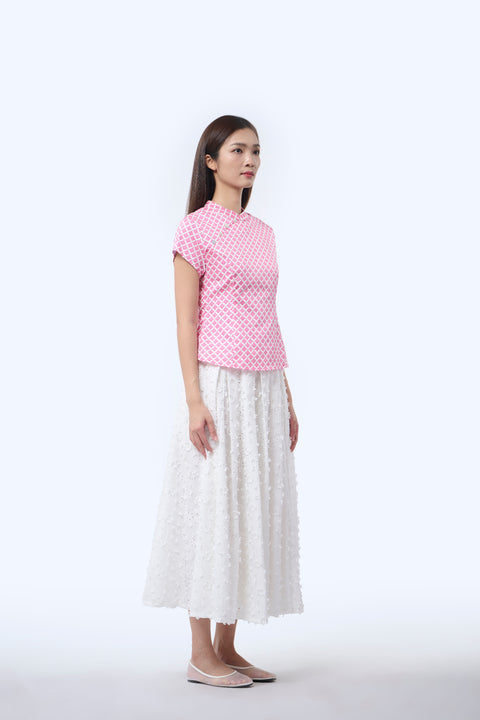 Chinese Top - Love Lace II Pink