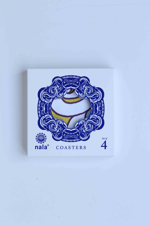 Coaster -Breadfruit & Purple Rain (set of 4)