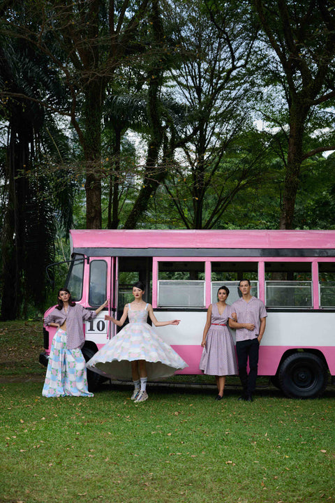 Men's Shirt - Bus Mini Pink