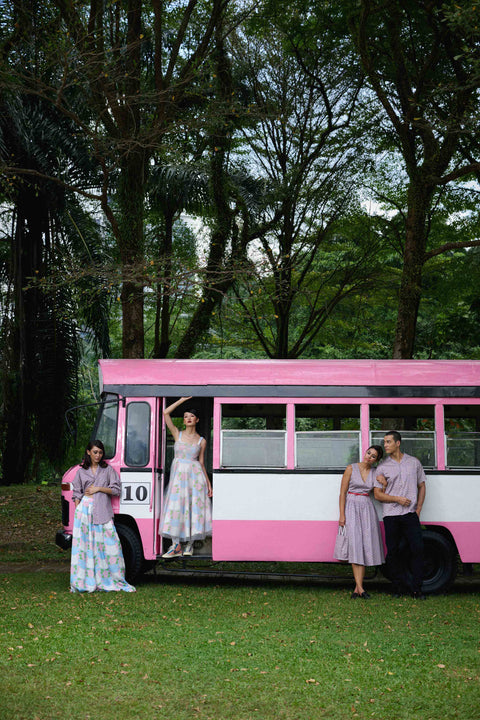 Men's Shirt - Bus Mini Pink