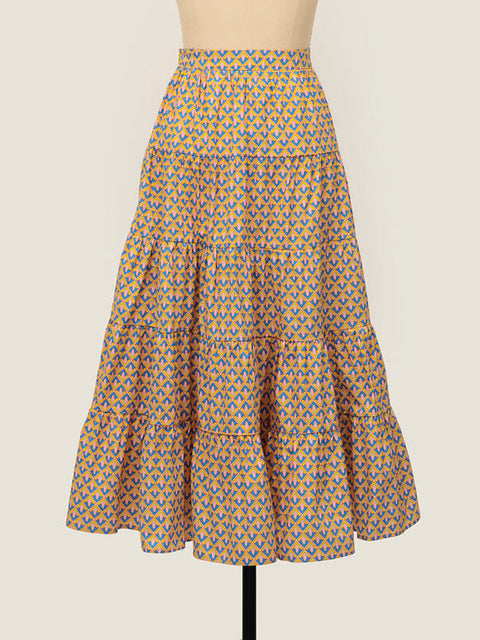 Frill Thrill Skirt - Love Lattice Buttercup