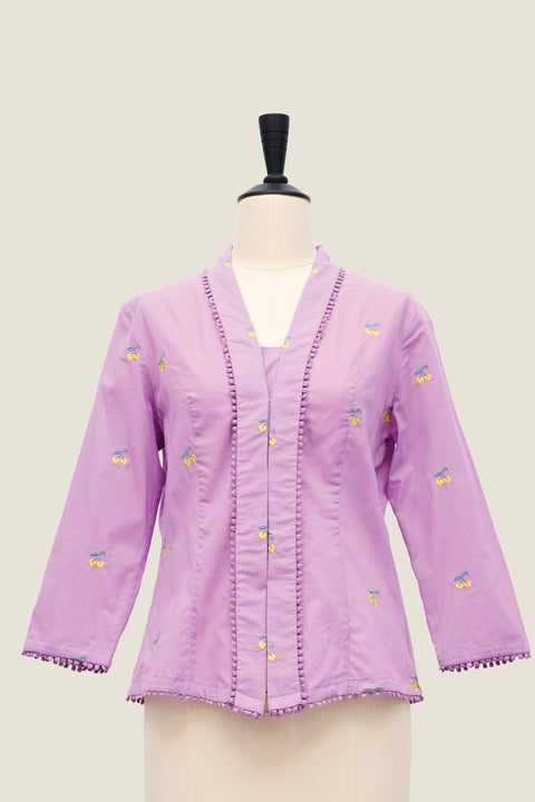 Cherry Kebaya - Lavender (Top only)