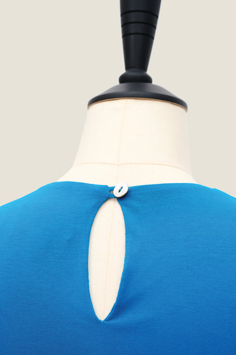 Sarong & Sleeveless Knit Top - Oolong Blue (Sarong Only)