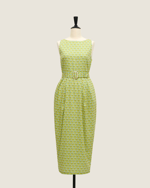 Tulip Dress - Diamond & Flower Yellow