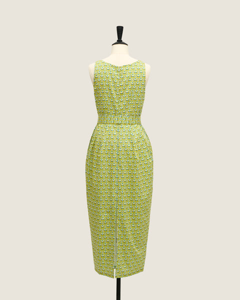Tulip Dress - Diamond & Flower Yellow
