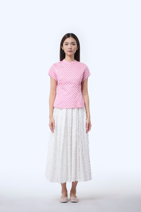 Chinese Top  - Love Lace II Pink
