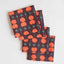Coaster - Pinafleur Brown & Pinafleur Orange (set of 4)