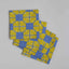 Coaster - Tapau Tiles Yellow & Willow Lettice (set of 4)