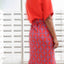 T-Shirt Dress - Crepe Ginger Cherry