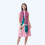 Wool Shawl Cloud 9 Bright Pink & Green