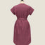 Shirt Dress Mandarin Collar - Love Lattice Strawberries